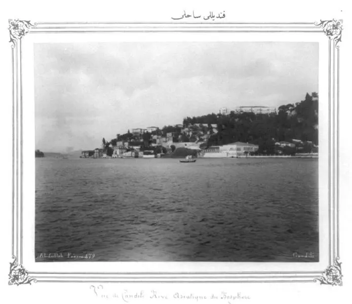 Kandilli sahilinin denizden görünüşü, 1900